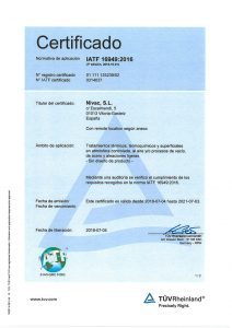 Certificado Nivac IATF