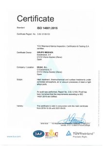 Nivac ISO 14001:2015